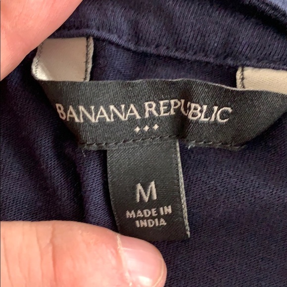 Banana Republic navy blue tuck yoke top - Picture 5 of 5